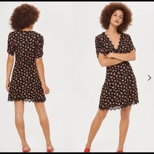 NEW TOPSHOP FLORAL LACE SUMMER DRESS